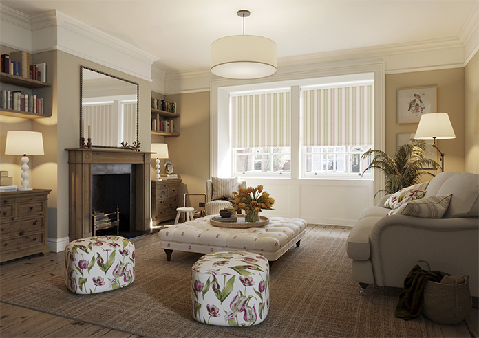 Noble Stripe, Moss - Twist&Fit Roller Blind - Image 7